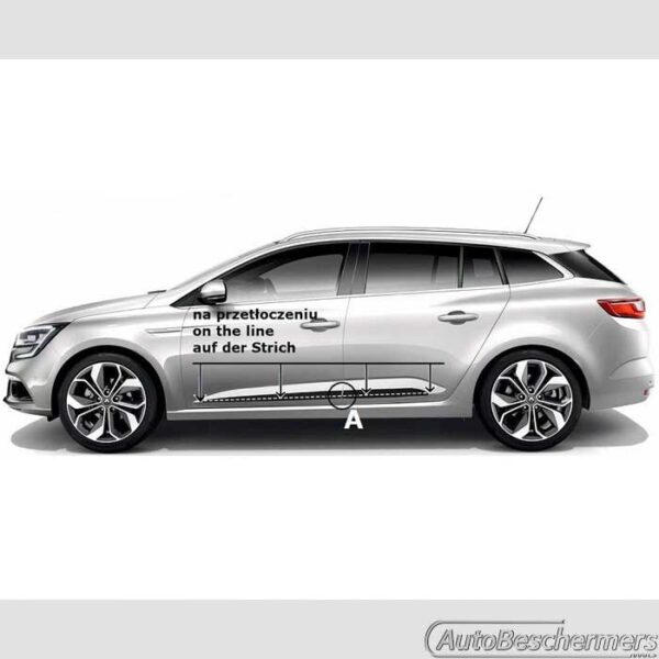 Stootlijsten set zwart Renault Megane Estate 09.2016- - Afbeelding 4