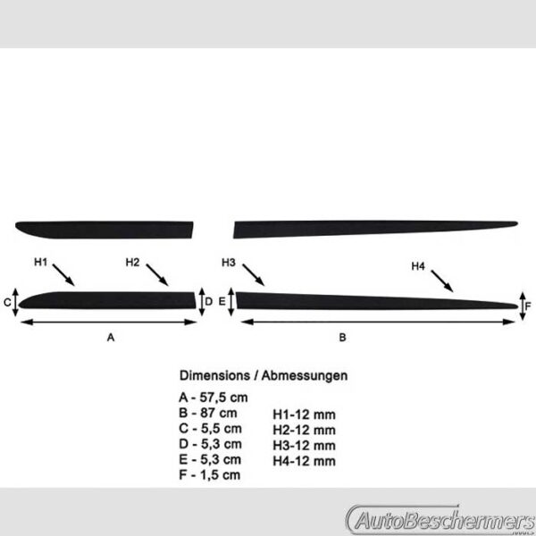 Stootlijsten set zwart Renault Megane Estate 09.2016- - Afbeelding 5