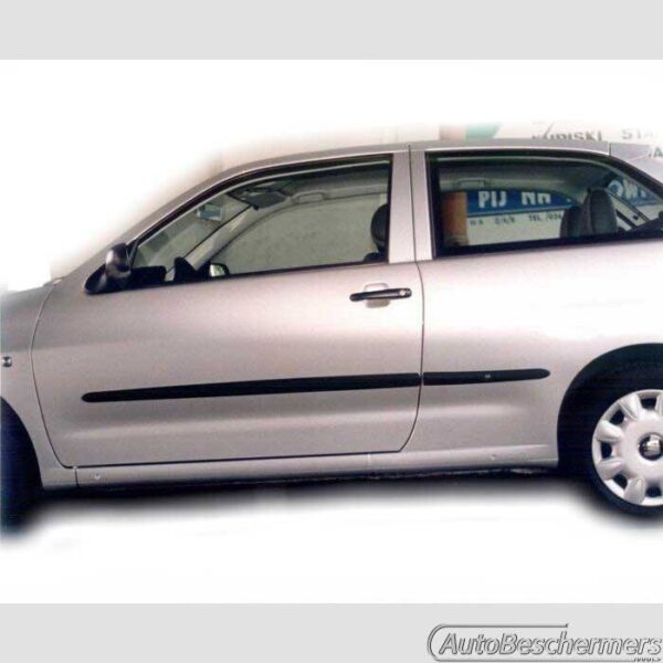 Stootlijsten set zwart Seat Ibiza 3-deurs 1994-05.2002