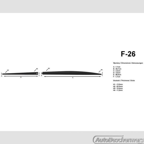 Stootlijsten set zwart Seat Ibiza 5-deurs en ST 02.2012- - Afbeelding 3