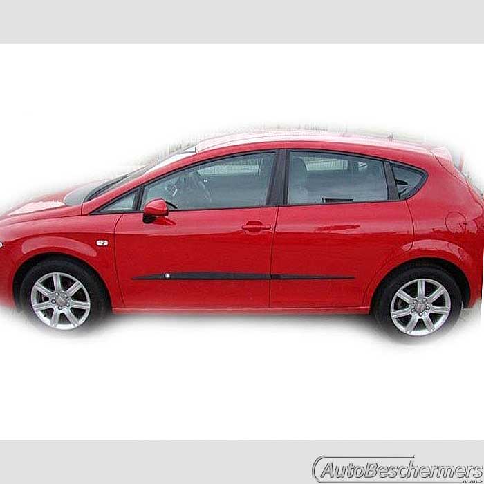 Stootlijsten set zwart Seat Leon HB 03.2005-11.2012