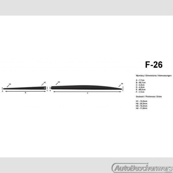 Stootlijsten set zwart Seat Leon HB 12.2012- - Afbeelding 2