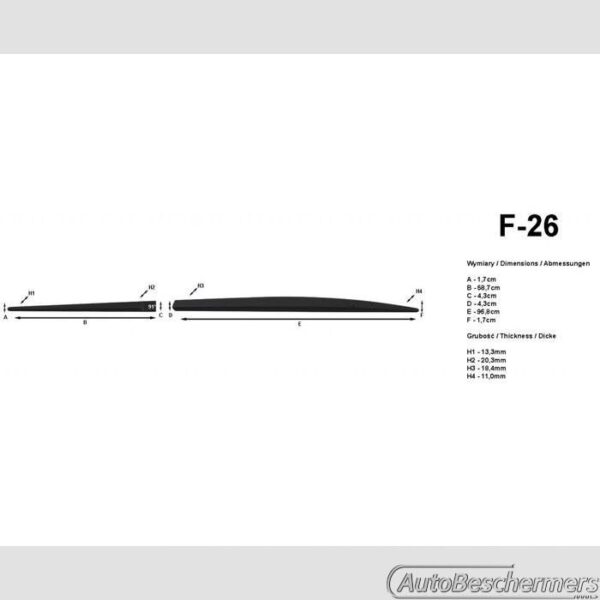 Stootlijsten set zwart Seat Toledo 09.2004-2010 - Afbeelding 2