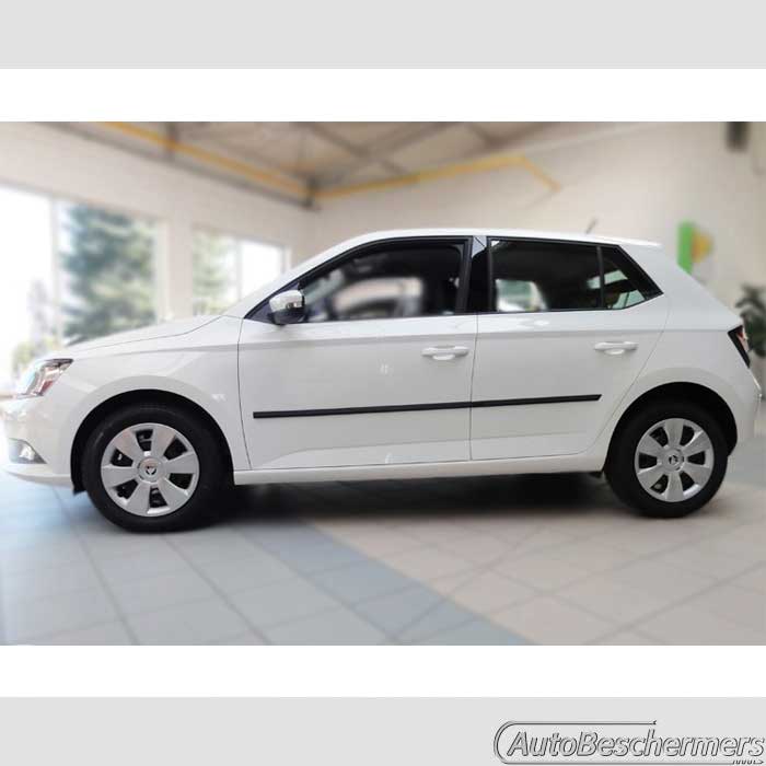 Stootlijsten set zwart Skoda Fabia 10.2014-