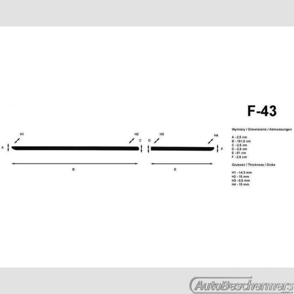 Stootlijsten set zwart Skoda Citigo 5-deurs 05.2012- - Afbeelding 2