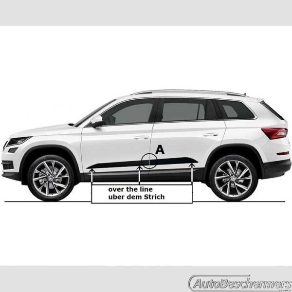 Stootlijsten set zwart Skoda Kodiaq 03.2017- - Afbeelding 5