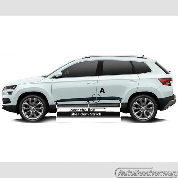 Stootlijsten set zwart Skoda Karoq 11.2017- - Afbeelding 4