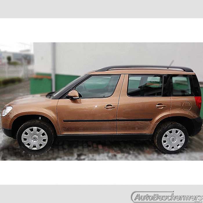 Stootlijsten set zwart Skoda Yeti 08.2009-09.2013
