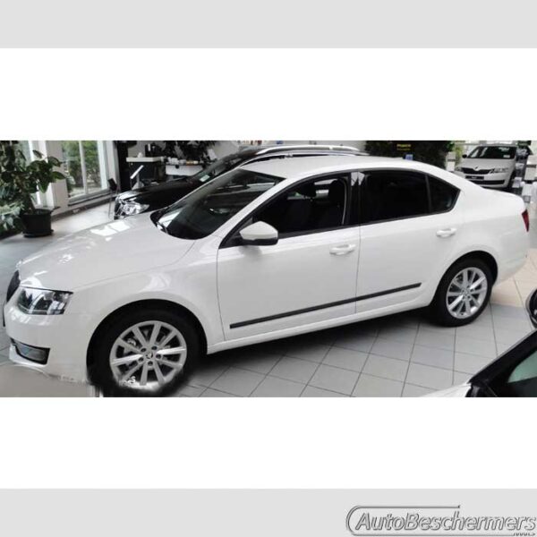 Stootlijsten set zwart Skoda Octavia Sedan 02.2013-02.2017 - Afbeelding 4