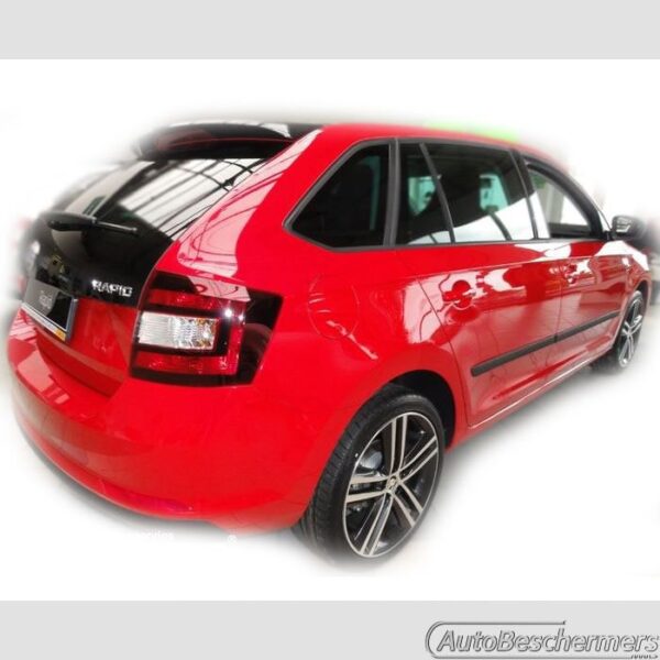 Stootlijsten set zwart Skoda Rapid Spaceback 10.2013- - Afbeelding 2