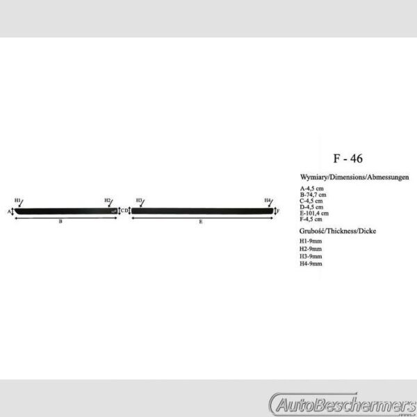 Stootlijsten set zwart Skoda Rapid Spaceback 10.2013- - Afbeelding 3