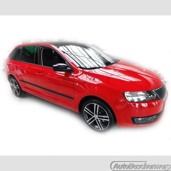 Stootlijsten set zwart Skoda Rapid Spaceback 10.2013-