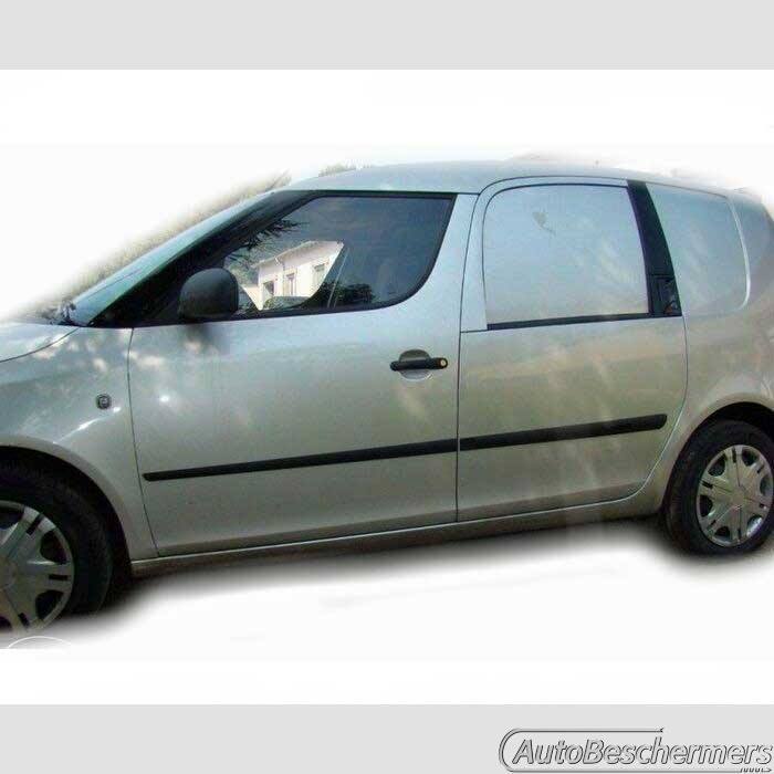 Stootlijsten set zwart Skoda Roomster 09.2006-09.2015