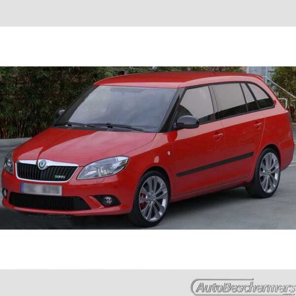 Stootlijsten set zwart Skoda Fabia Combi 12.2007-12.2014 - Afbeelding 2