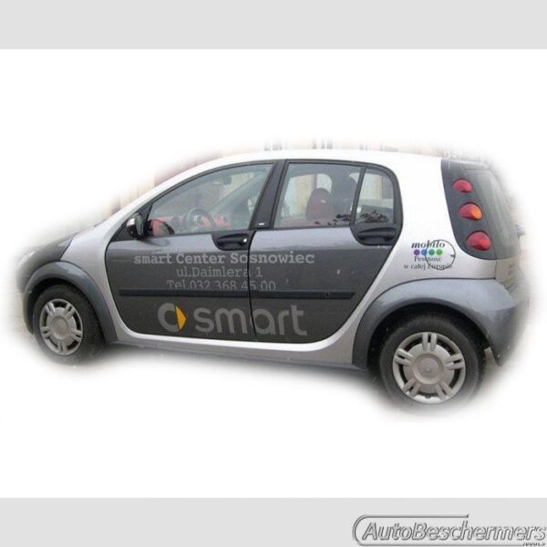 Stootlijsten set zwart Smart ForFour 2004-2006 - Afbeelding 2