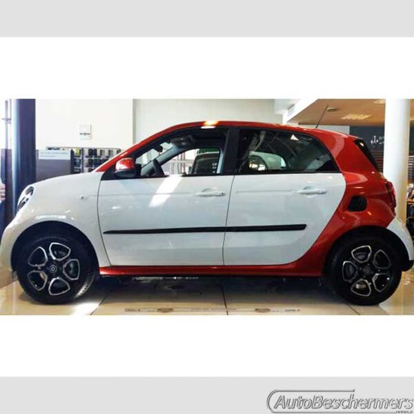 Stootlijsten set zwart Smart ForFour 2014-