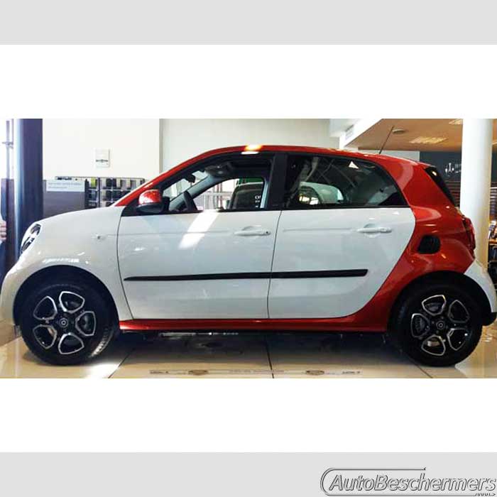 Stootlijsten set zwart Smart ForFour 2014-