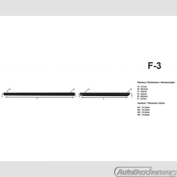 Stootlijsten set zwart Suzuki Ignis 01.2001-01.2009 - Afbeelding 2