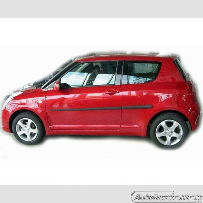 Stootlijsten set zwart Suzuki Swift 3-deurs 05.2005-09.2010