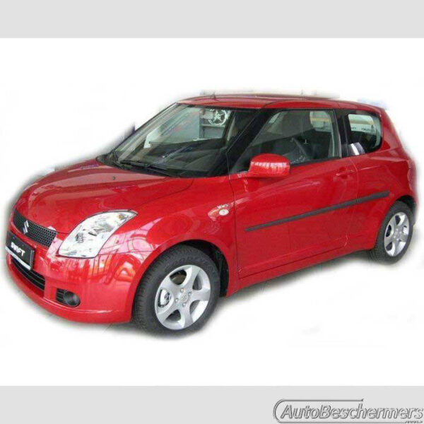Stootlijsten set zwart Suzuki Swift 3-deurs 05.2005-09.2010 - Afbeelding 2