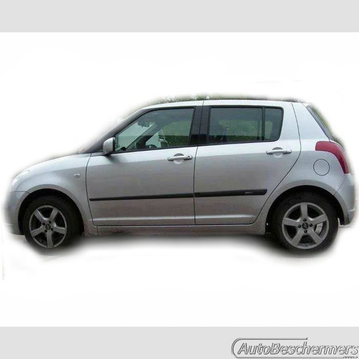 Stootlijsten set zwart Suzuki Swift 5-deurs 05.2005-09.2010