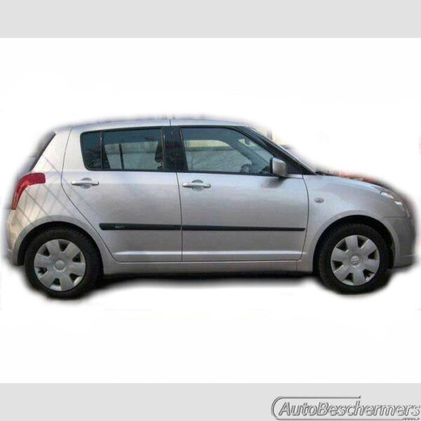 Stootlijsten set zwart Suzuki Swift 5-deurs 05.2005-09.2010 - Afbeelding 2