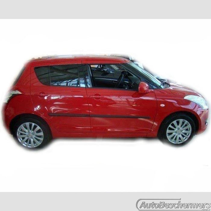 Stootlijsten set zwart Suzuki Swift 5-deurs 09.2010-