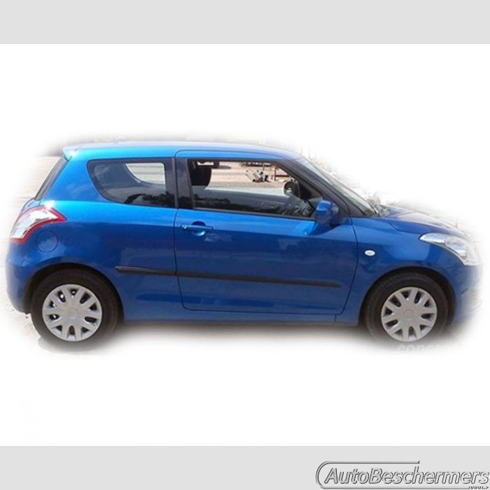 Stootlijsten set zwart Suzuki Swift 3-deurs 09.2010-