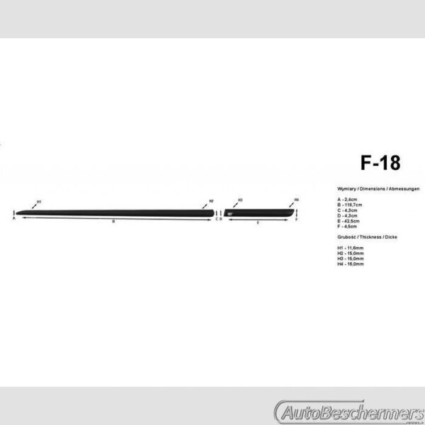 Stootlijsten set zwart Suzuki Swift 3-deurs 09.2010- - Afbeelding 2