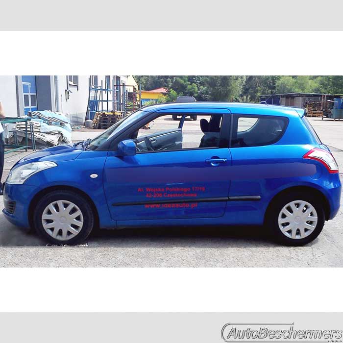 Stootlijsten set zwart Suzuki Swift 3-deurs 09.2010-04.2017 ook Sport 01.2012-05.2018