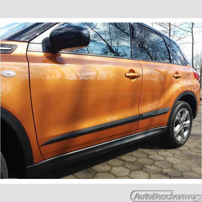 Manox Instaplijsten Deurbescherming Voor Suzuki Vitara LY 2015+ - 4 Stuks Chroom Roestvrij Staal