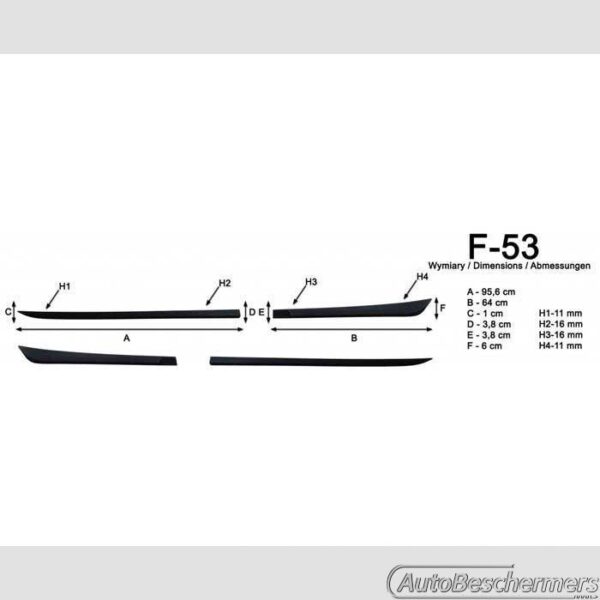Stootlijsten set zwart Suzuki Baleno 06.2016- - Afbeelding 5