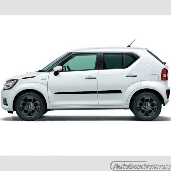 Stootlijsten set zwart Suzuki Ignis 10.2016-