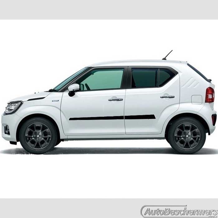 Stootlijsten set zwart Suzuki Ignis 10.2016-
