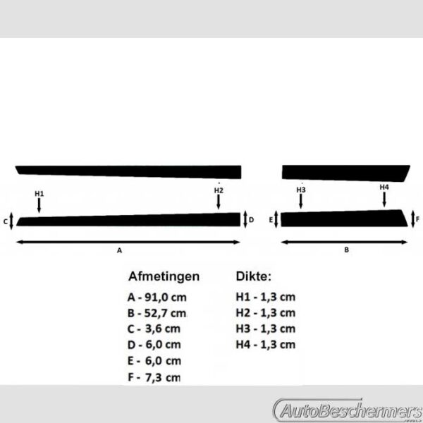 Stootlijsten set zwart Suzuki Ignis 10.2016- - Afbeelding 4