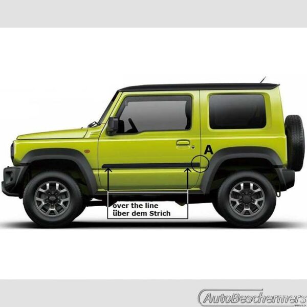 Stootlijsten set zwart Suzuki Jimny 09.2018- - Afbeelding 4