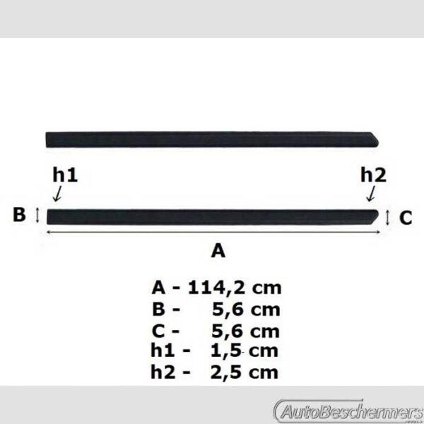 Stootlijsten set zwart Suzuki Jimny 09.2018- - Afbeelding 5