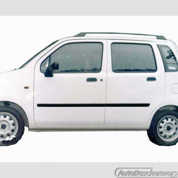 Stootlijsten set zwart Suzuki Wagon R 2000-2008 - Afbeelding 2