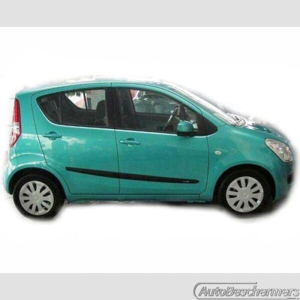 Stootlijsten set zwart Suzuki Splash 05.2008-