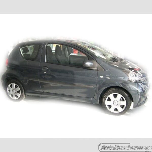 Stootlijsten set zwart Toyota Aygo 3-deurs 05.2005-06.2014