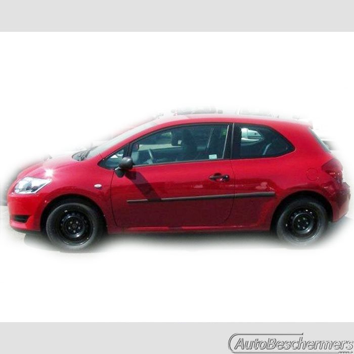 Stootlijsten set zwart Toyota Auris 3-deurs 2006-03.2010