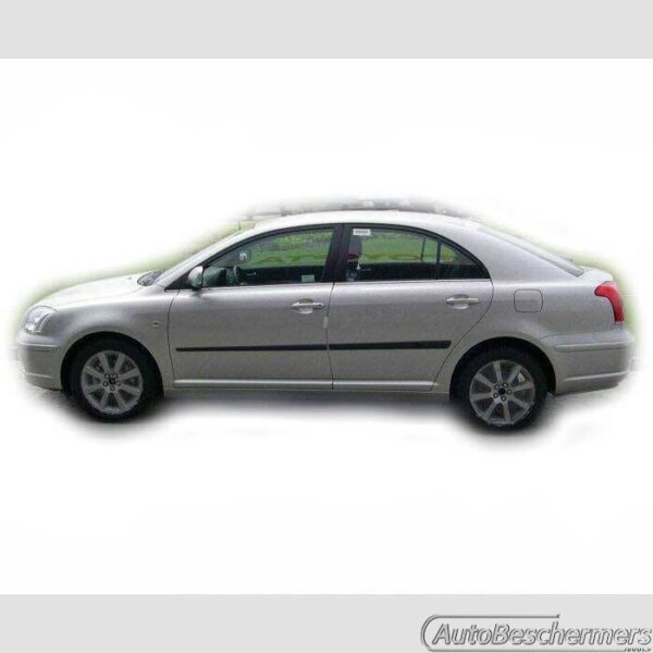 Stootlijsten set zwart Toyota Avensis 03.2003-12.2008