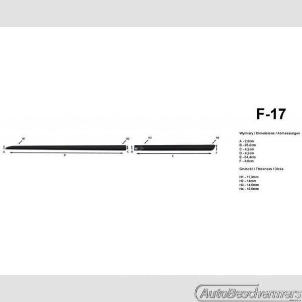 Stootlijsten set zwart Toyota Aygo 5-deurs 07.2014- - Afbeelding 2