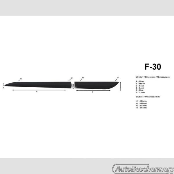 Stootlijsten set zwart Toyota RAV4 04.2006-02.2013 - Afbeelding 2