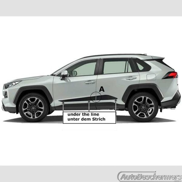 Stootlijsten set zwart Suzuki Across 09.2020- - Afbeelding 4