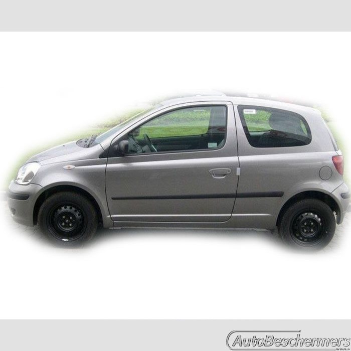 Stootlijsten set zwart Toyota Yaris 3-deurs 1998-12.2005