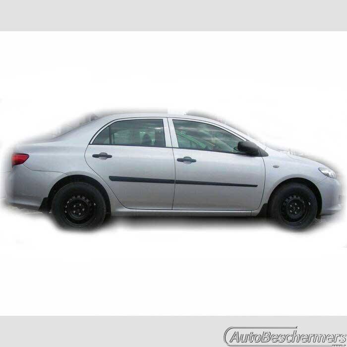 Stootlijsten set zwart Toyota Corolla 2004-2012