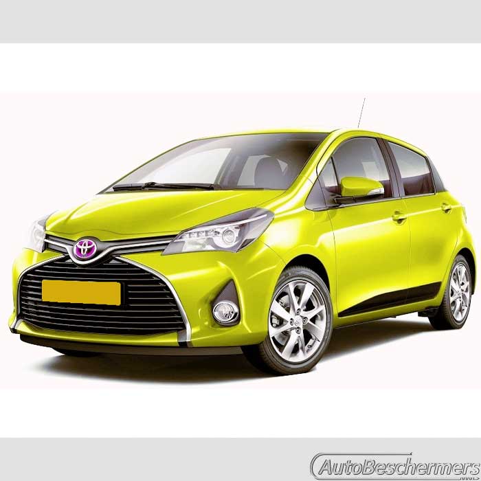 Stootlijsten set zwart breed Toyota Yaris 5-deurs 08.2014-03.2017