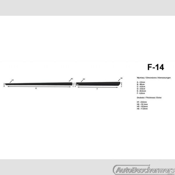 Stootlijsten set zwart Toyota Yaris 5-deurs 01.2006-08.2011 - Afbeelding 2