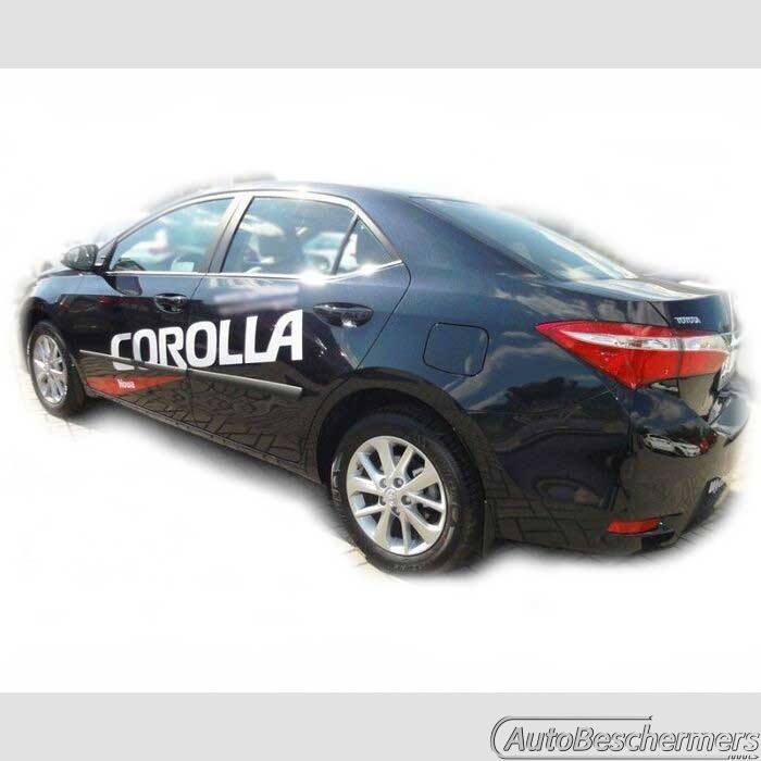 Stootlijsten set zwart Toyota Corolla 2013-